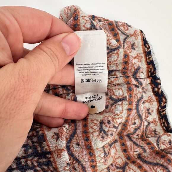 Faherty Toluca Maxi Dress in Monserrat Floral Sz Large Long Sleeve Button Front - Picture 8 of 11